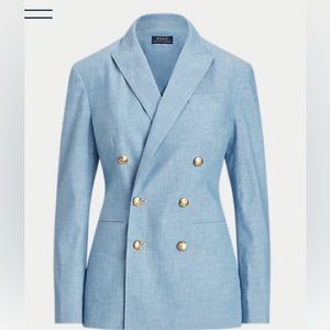 Woman’s Ralph Lauren Chambray Cotton Blazer